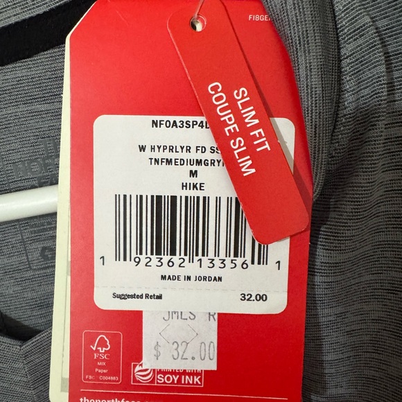 Gray V-Neck Women's Top - Picture 3 of 4